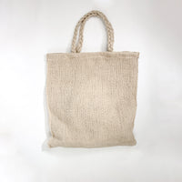 Natural Bej Quo Kenevir Çanta – 33 × 50 cm